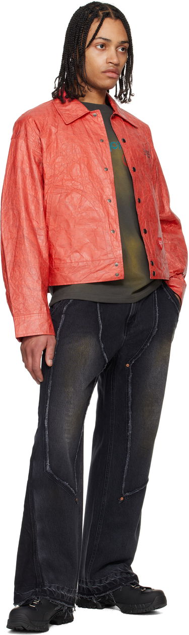 Bomberjakke Andersson Bell Andersson Bell Guitarist Printed Tyvek Jacket Rød | awa688u, 3