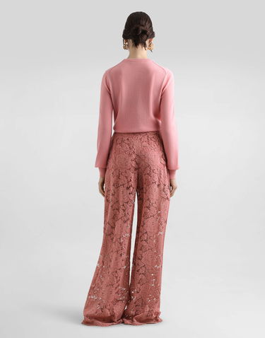 Sweater Dolce & Gabbana Dolce & Gabbana Cashmere Sweater With Inside-out Seams Lyserød | FXX48TJBW0BF0473, 2
