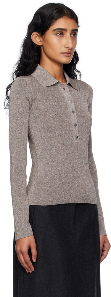 Polo skjorte A.P.C. A.P.C. Mila Knit Polo Top Sort | VIAMD-F23433, 4