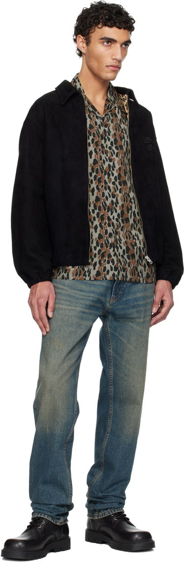 Skjorte WACKO MARIA WACKO MARIA Leopard Print Shirt Brun | 25SSE-WMS-HI02, 3