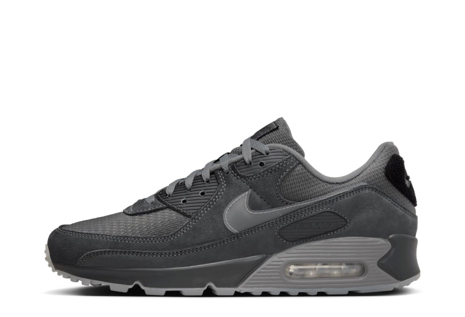 Sneakers og sko Nike Air Max 90 Velcro Heel Patch Anthracite Sort | HM0956-001, 1