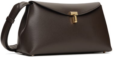 Håndtaske TOTEME T-Lock Leather Clutch Brun | 244-WAL950-LE0025, 1