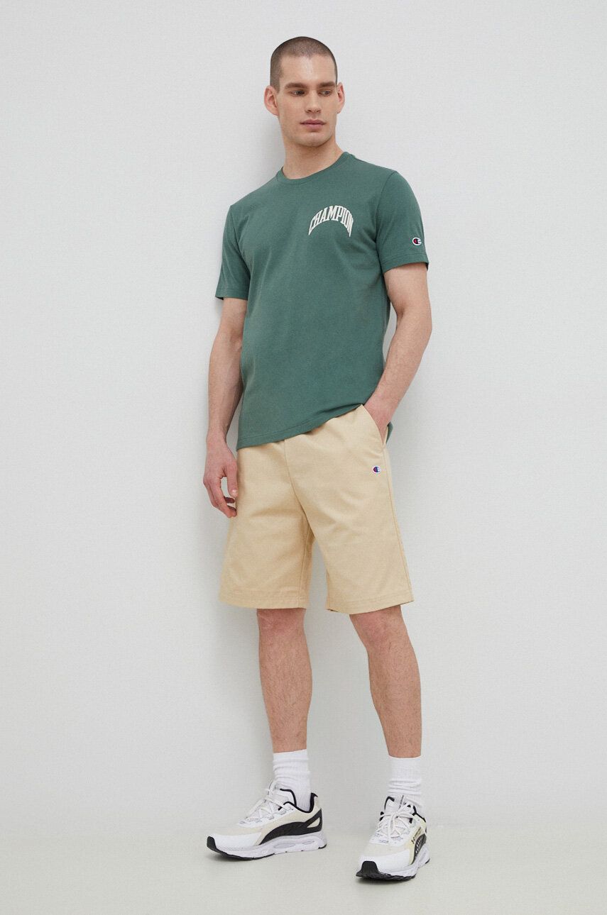 Shorts Champion Premium OG Reverse Weave Shorts Beige | 217239, 1