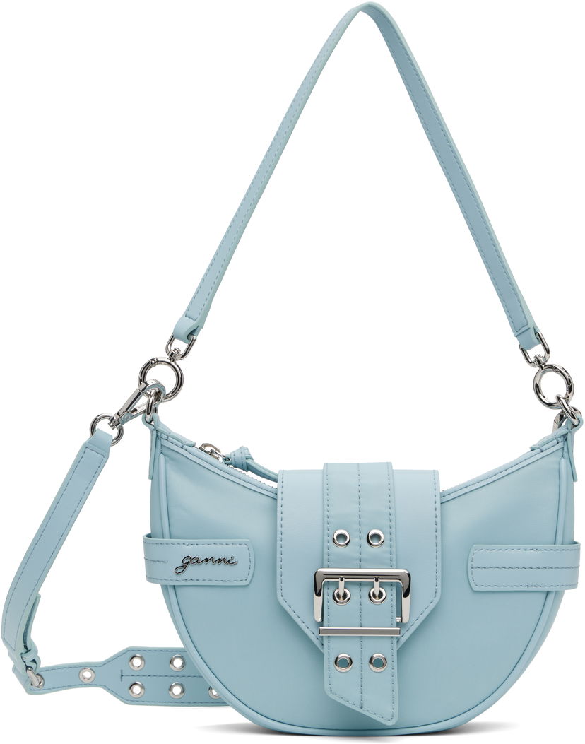 Skuldertaske GANNI GANNI Bucky Small Crossbody Bag Blå | A6463