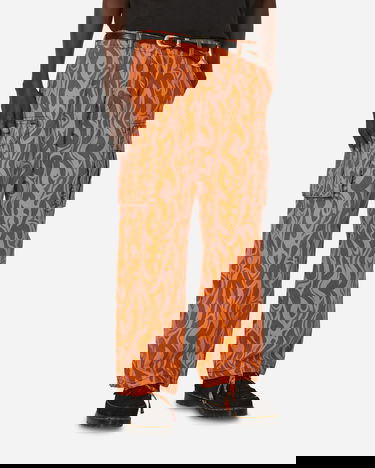 Cargo bukser ERL Flame Print Cargo Pants Orange | ERL08P006 1, 1