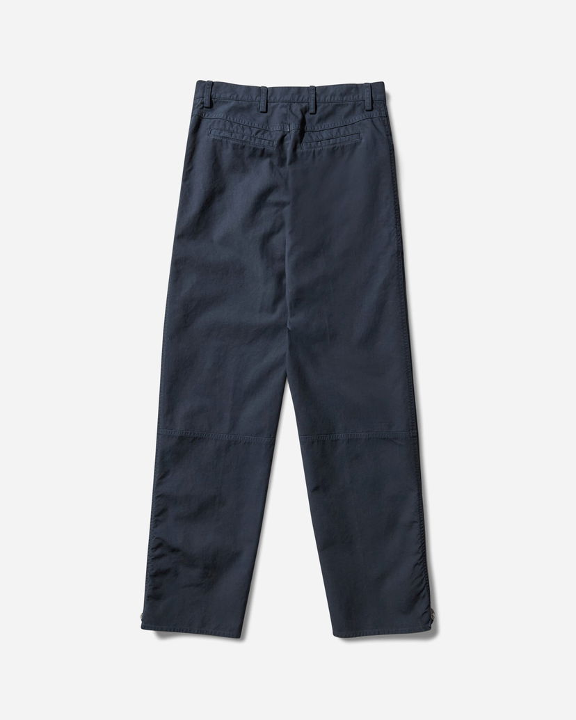 Bukser Dries Van Noten Overdyed Zip Pants Mørkeblå | 252-020940-2101 509