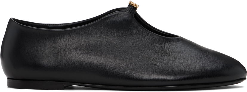 Tøj Givenchy Givenchy 4G Liquid Ballerina Flats Sort | BE500VE16Q001