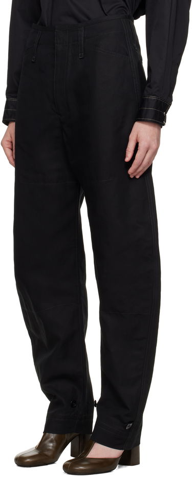 Bukser LEMAIRE Lemaire Tapered Tie-Hem Trousers Sort | PA1184 LF1350, 3
