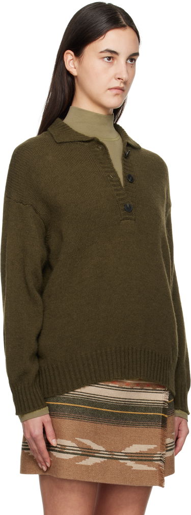 Sweater Max Mara Weekend Max Mara Sabato Wool Polo Sweater Grøn | 2425366013600, 1