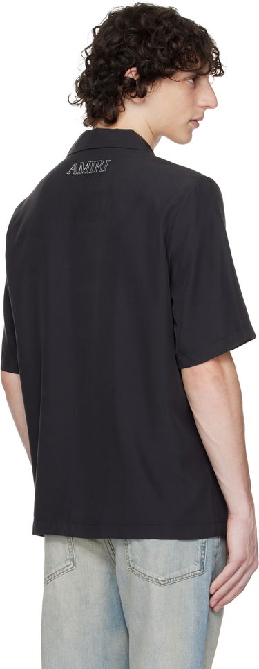 Skjorte AMIRI AMIRI MA Outline Bowling Shirt Sort | AMSTCA1151, 2