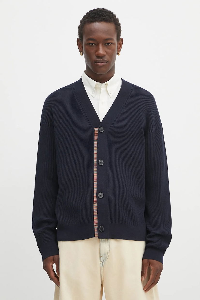 Sweater Paul Smith Paul Smith Wool Cardigan Mørkeblå | M1R.531Z.T02763
