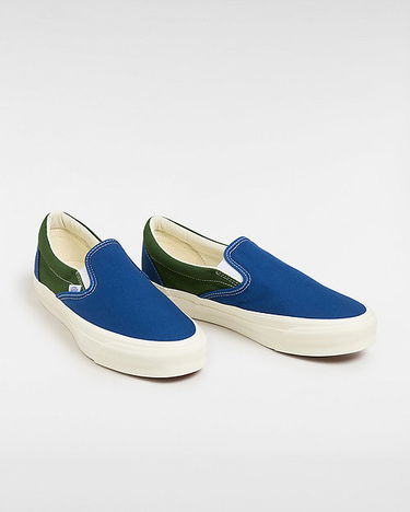 Sneakers og sko Vans Premium Slip-on 98 Shoes (deep Teal Plaid) Unisex Green, Size 2.5 Blå | VN000CSEY7G, 1