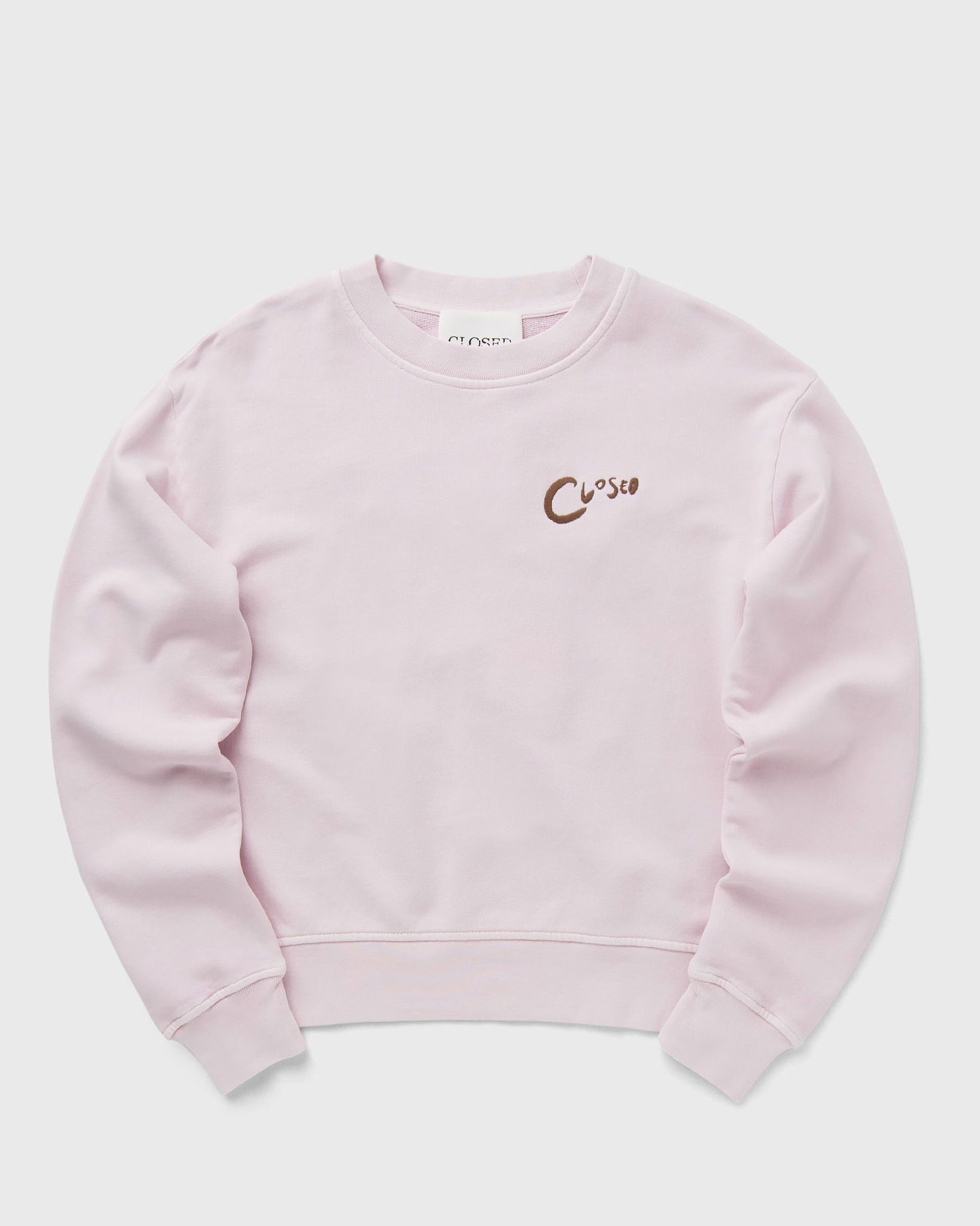 Sweatshirt CLOSED Embroidered Sweatshirt Lyserød | C95911-46Y-AM-833, 1