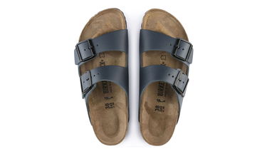 Sneakers og sko Birkenstock Arizona Natural Leather Narrow Fit Mørkeblå | 51153, 4