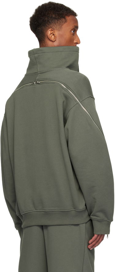 Sweatshirt Helmut Lang Helmut Lang Suitcase Quarter-Zip Sweatshirt Grøn | O06HM501, 2