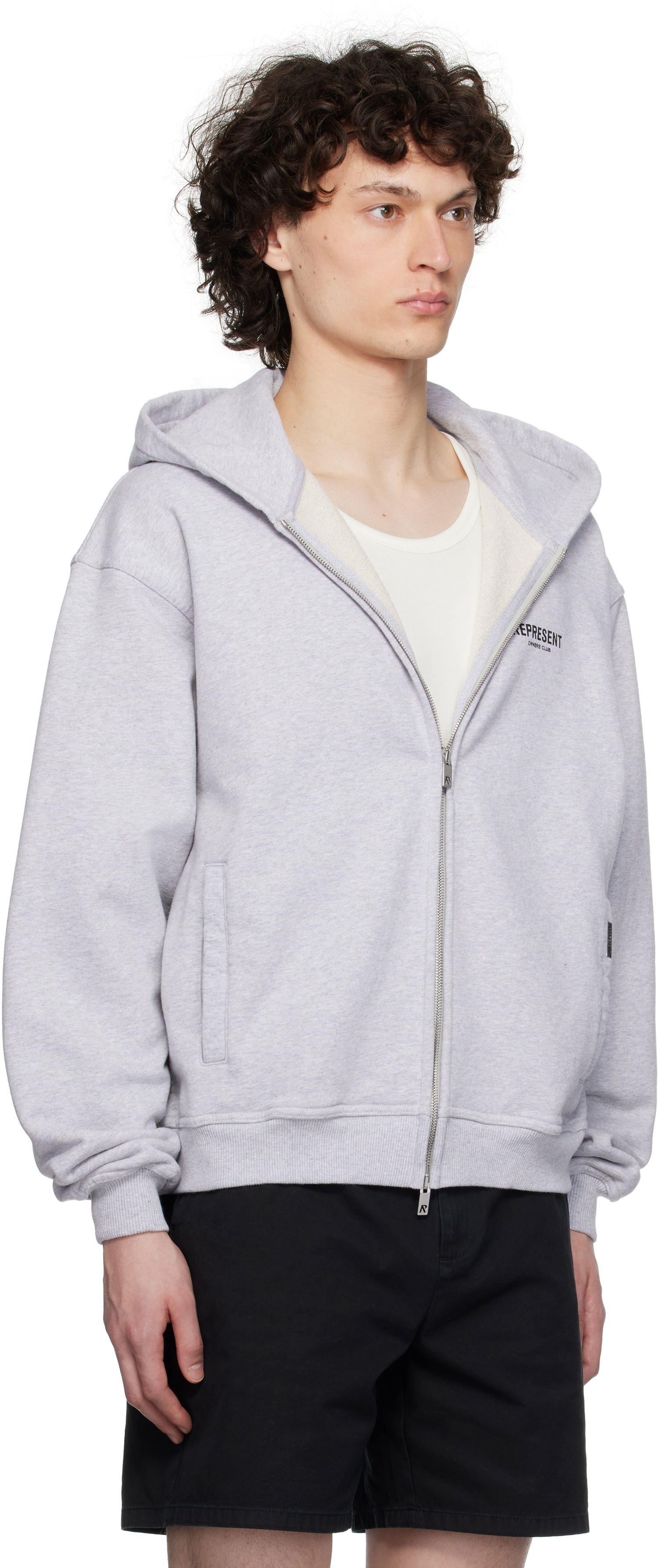 Sweatshirt Represent Clo Represent 'Owners Club' Zip Hoodie Grå | OCM41122, 1