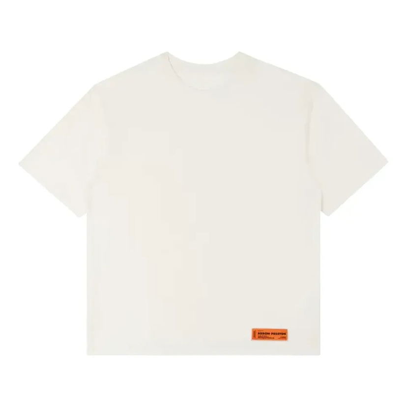 T-shirt HERON PRESTON Regular Logo T-Shirt Hvid | HMAA025C99JER0010100