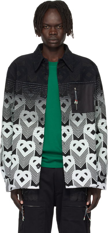Jakke Casablanca Casablanca Gradient Monogram Shirt Jacket Sort | MPF25-JK-374-01, 0