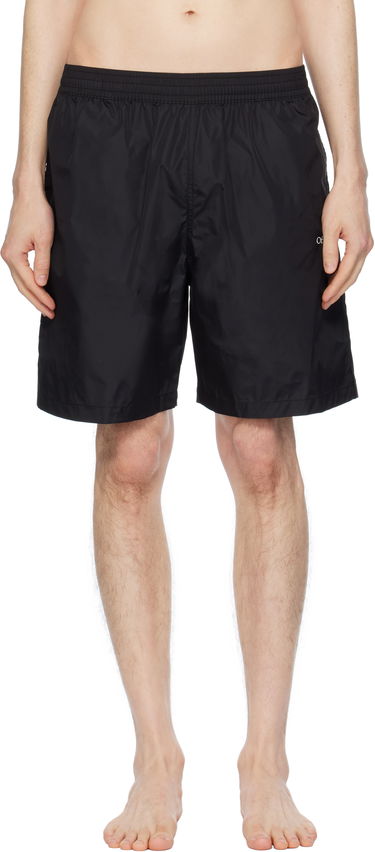 Badetøj Off-White Off-White Diag Outline Surfer Swim Shorts Sort | OMFD013C99FAB0011001, 0