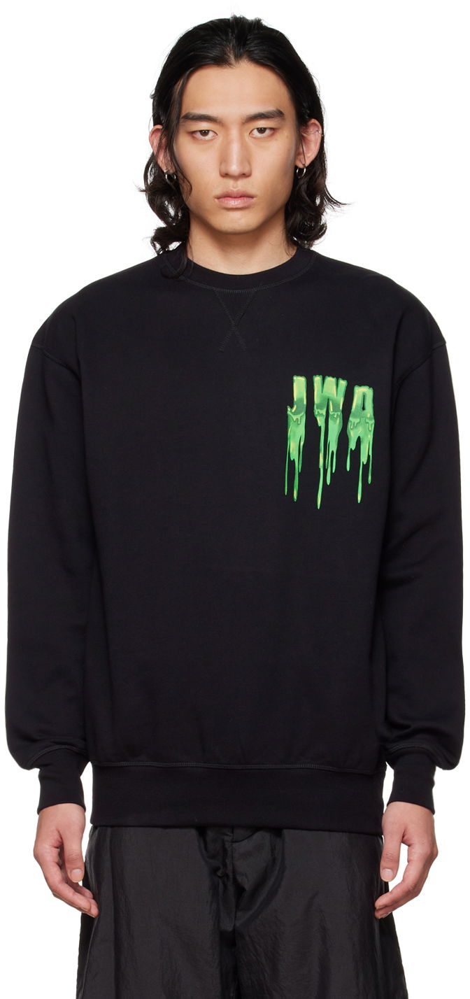 T-shirt JW Anderson Black Slime Sweatshirt Sort | JW0040-PG0408