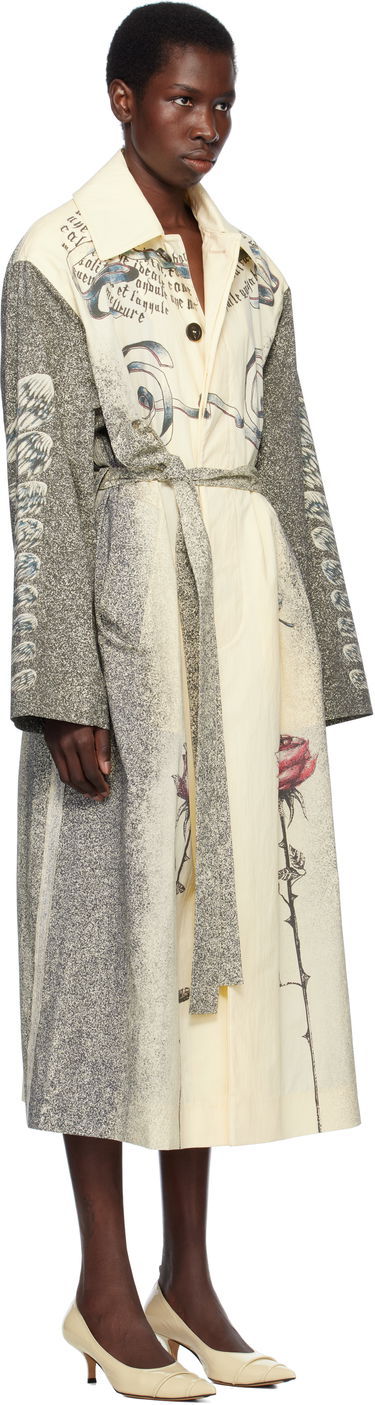 Trenchcoat Jean Paul Gaultier Jean Paul Gaultier 'The Multi-Tattoo' Print Trench Coat Gul | 25/34-U-MA035-C587-030030, 1