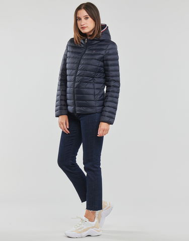 Puffer jakke Tommy Hilfiger CHEVRON SORONA TEDDY LINED MAXI PUFFER JACKET Mørkeblå | WW0WW34299-DW5-NOOS, 2