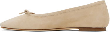 Tøj Aeyde Aeyde Delfina Suede Ballerina Flats Beige | A11-FL-MNLR08FL17-SS25-957-017, 2