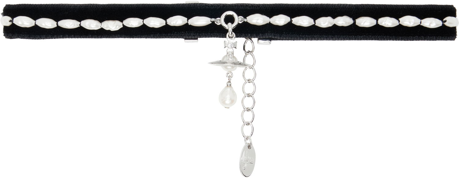 Halskæde Vivienne Westwood Vivienne Westwood Aleksa Pearl Choker Sort | 6303003J-02P542-, 0