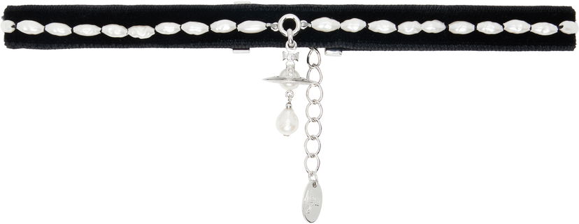 Halskæde Vivienne Westwood Vivienne Westwood Aleksa Pearl Choker Sort | 6303003J-02P542-
