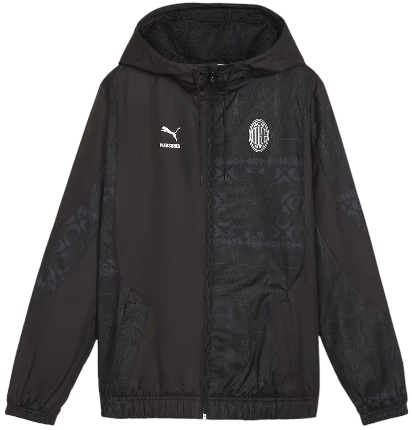 Jakke Puma AC Milan x Pleasures Prematch Jacket Womens Sort | 776094-01, 0