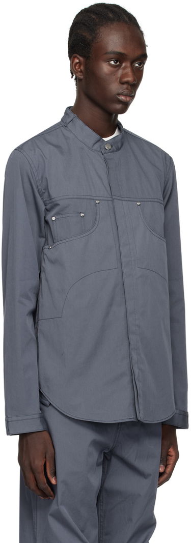 Skjorte Dion Lee Rivet Denim Jacket Sort | C5040PS24, 4