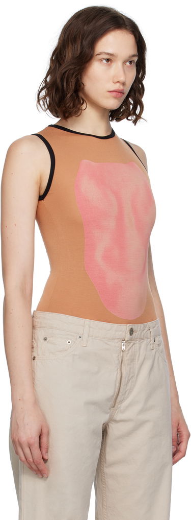 Krop Baserange Baserange Alloy Sleeveless Bodysuit Beige | BSAL-BA-AU25, 1