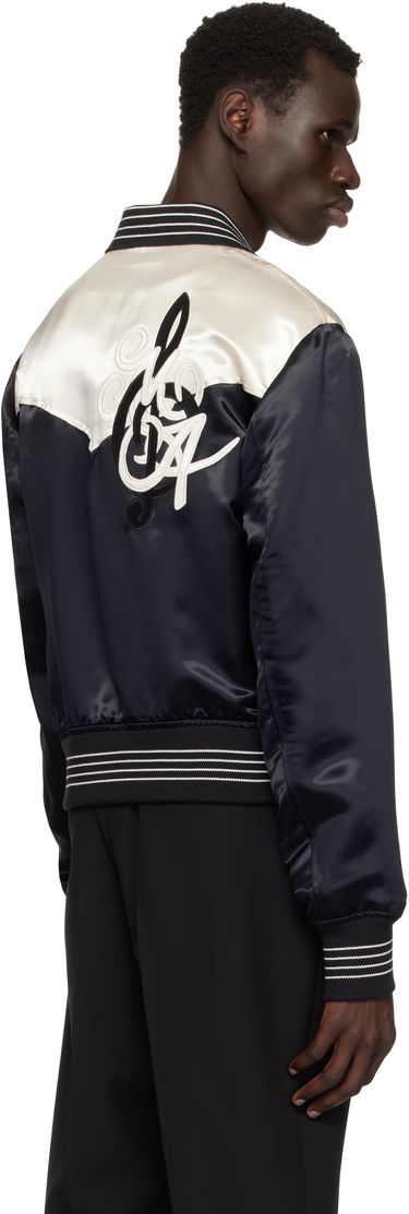 Bomberjakke AMIRI AMIRI 'MA' Music Note Satin Jacket Sort | AMOUBN1074, 2