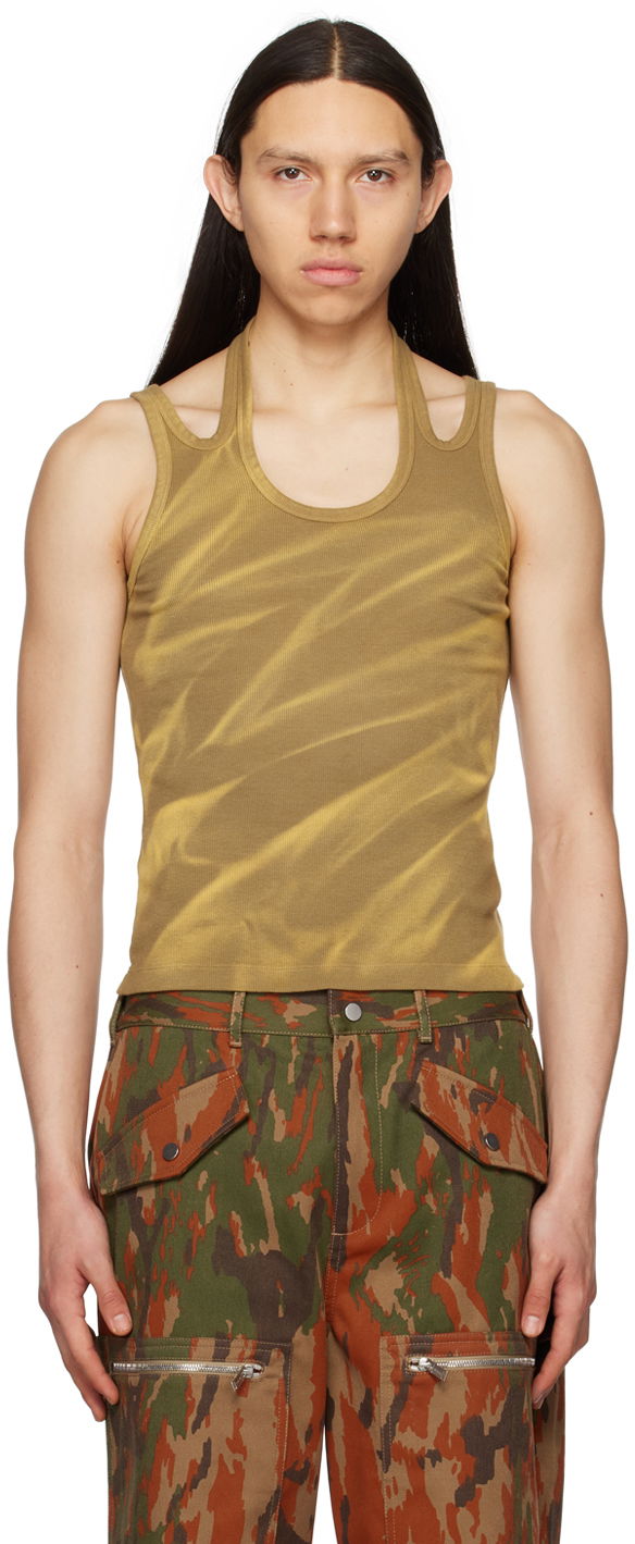 Tanktop Dion Lee Interlink Tank Top Beige | C3318S23