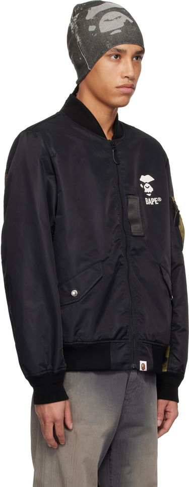 Bomberjakke BAPE A Bathing Ape 1st Camo Bomber Jacket Sort | 001LJK801006M, 1