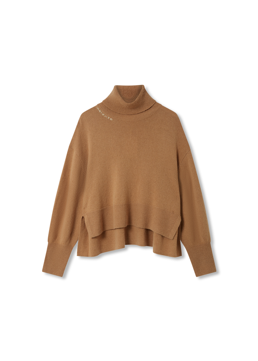 Sweater AXEL ARIGATO Maeve Turtleneck Cropped Sweater Brun | A3324002