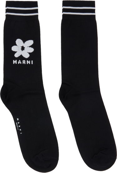 Sokker Marni Jacquard Flower Socks Sort | SKZC0147Q0 UFC182, 0