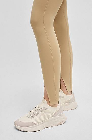 Tøj og tilbehør BOSS TTNM EVO Knitted and Suede Trainers Hvid | 50536413, 1