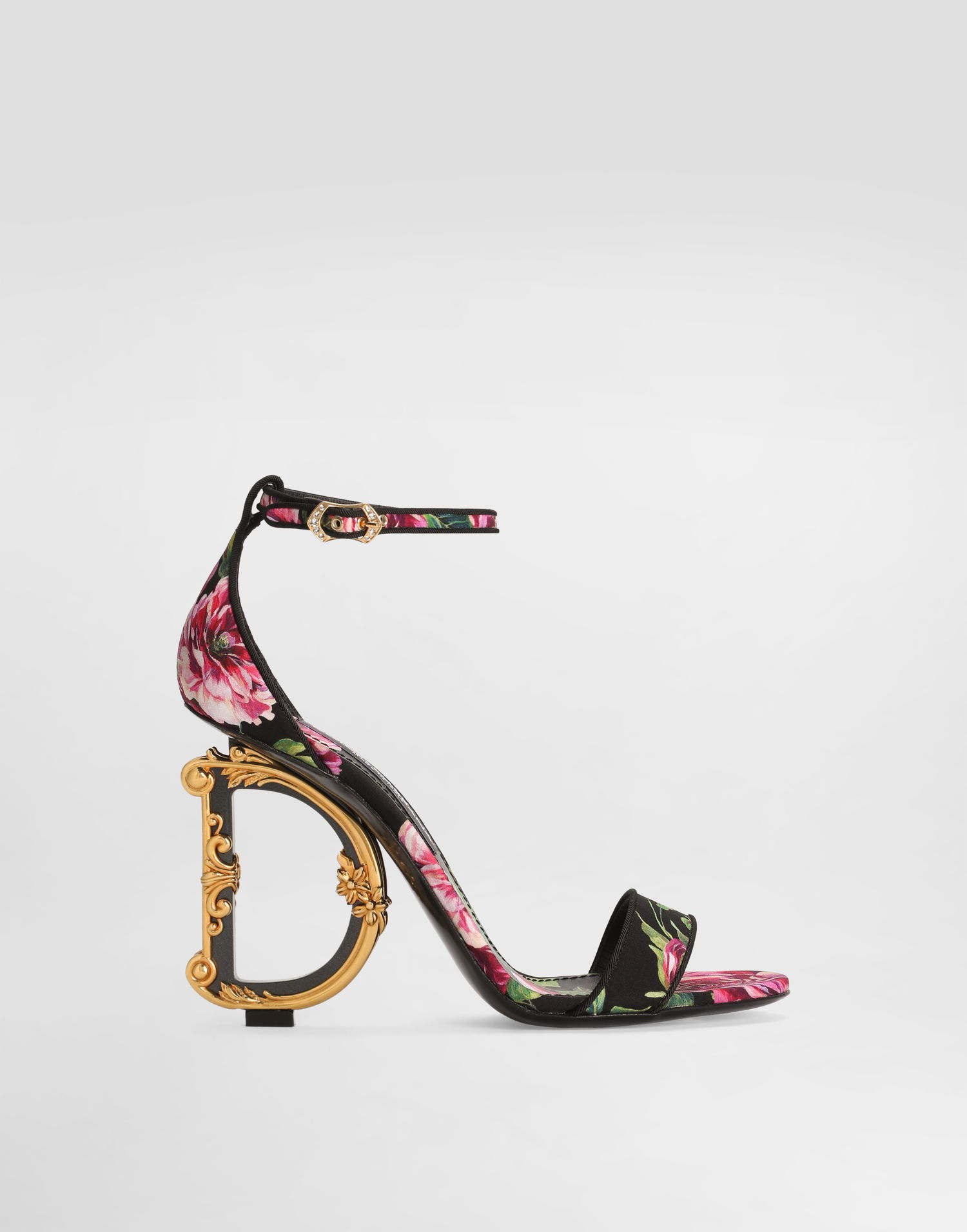 Tilbehør Dolce & Gabbana Dolce & Gabbana Baroque Dg Print Satin Sandals Flerfarvet | CR0739A6N77HN5JA, 0