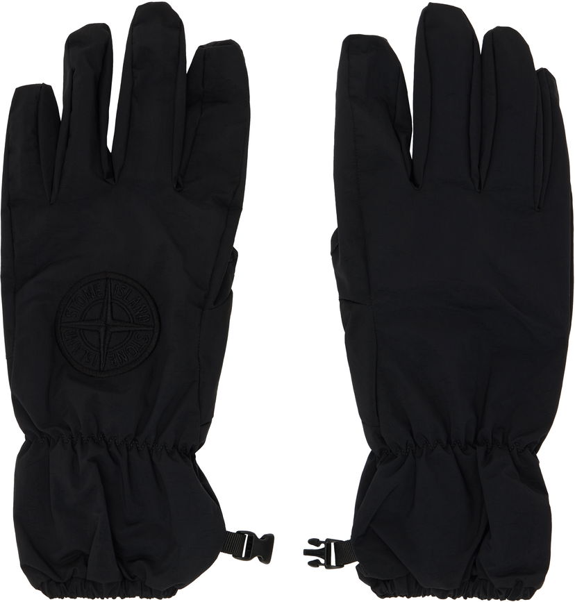 Handsker Stone Island Embroidered Gloves Sort | 811592169