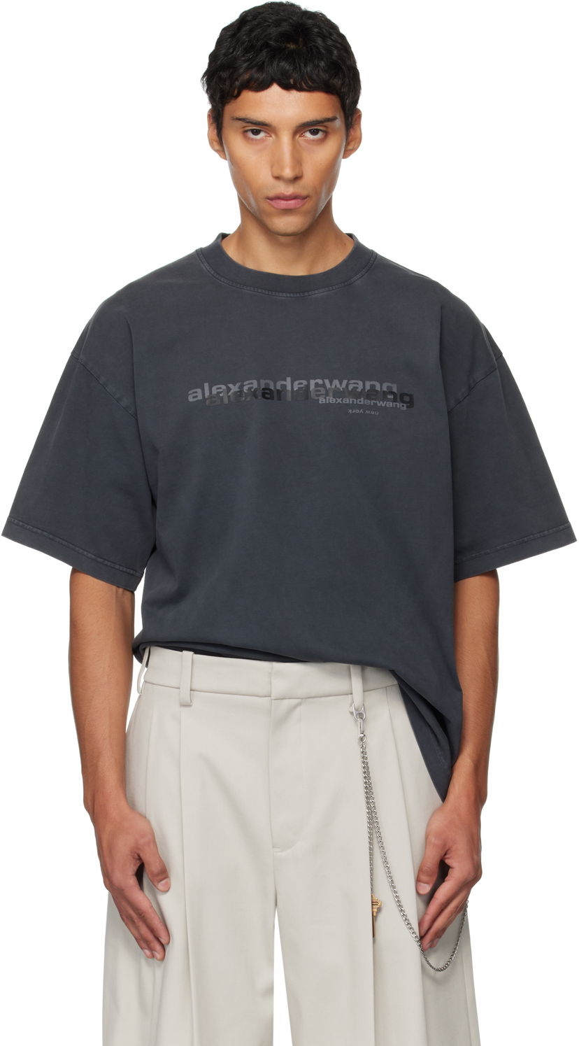 T-shirt Alexander Wang Alexander Wang Short Sleeve T-Shirt Grå | UCC3251847