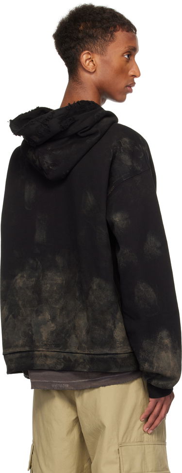 Sweatshirt We11done Muddy Hoodie Sort | WD-TH3-24-823-U-BK, 2