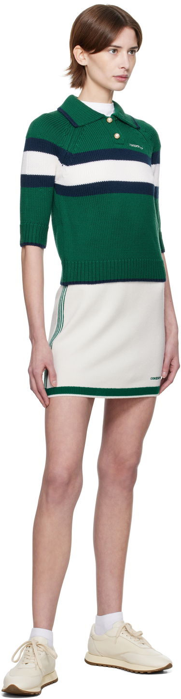 Sweater Casablanca Casablanca Colorblock Polo Grøn | WPS25-KW-826-01, 3