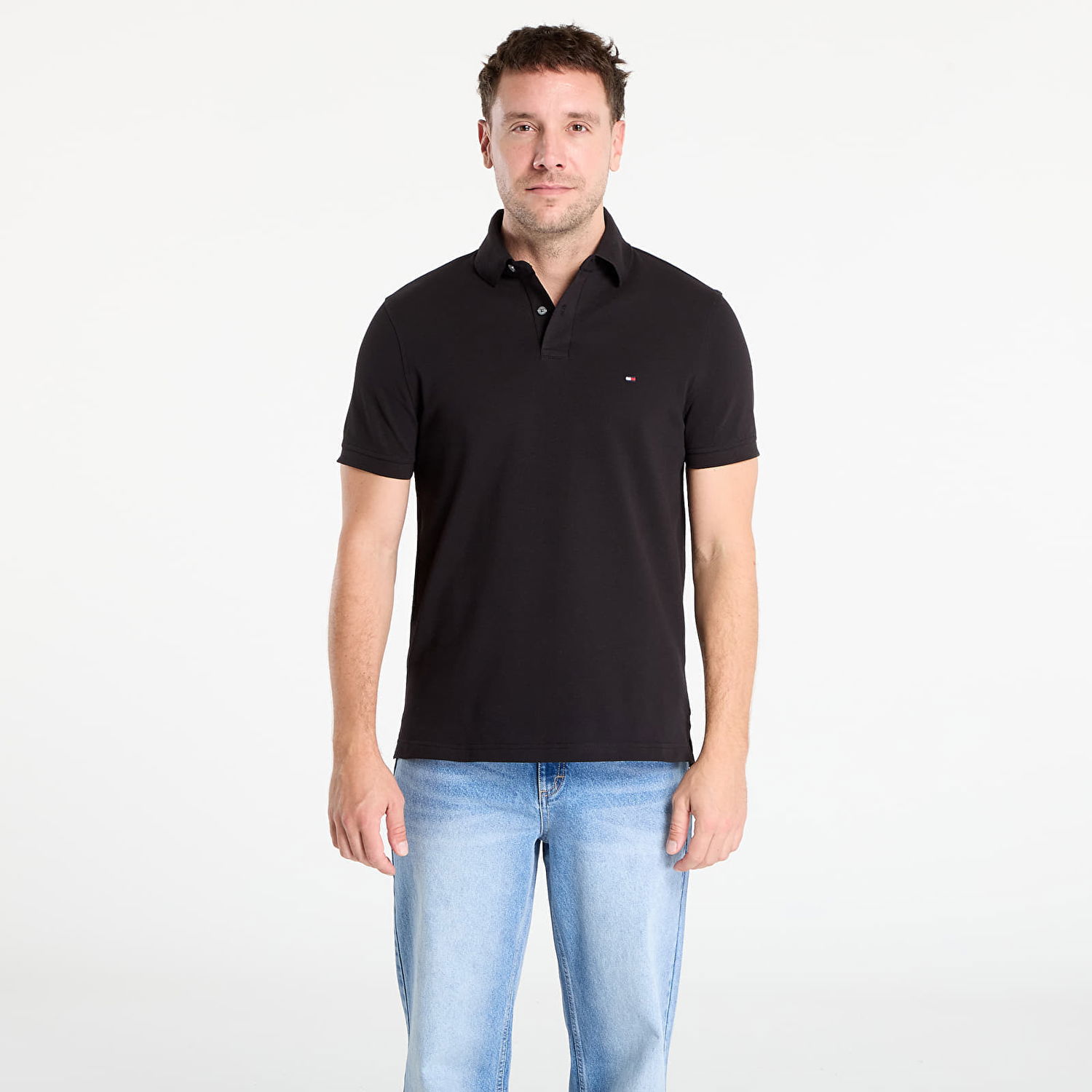 Polo skjorte Tommy Hilfiger Tommy Hilfiger 1985 Regular Polo Shirt Sort | MW0MW17770 BDS, 0
