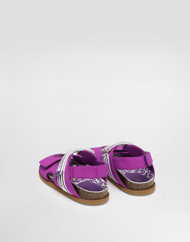 Tilbehør Dolce & Gabbana Dolce & Gabbana Majolica-Print Cork Footbed Sandals Lilla | D11331AA975I03TN, 2