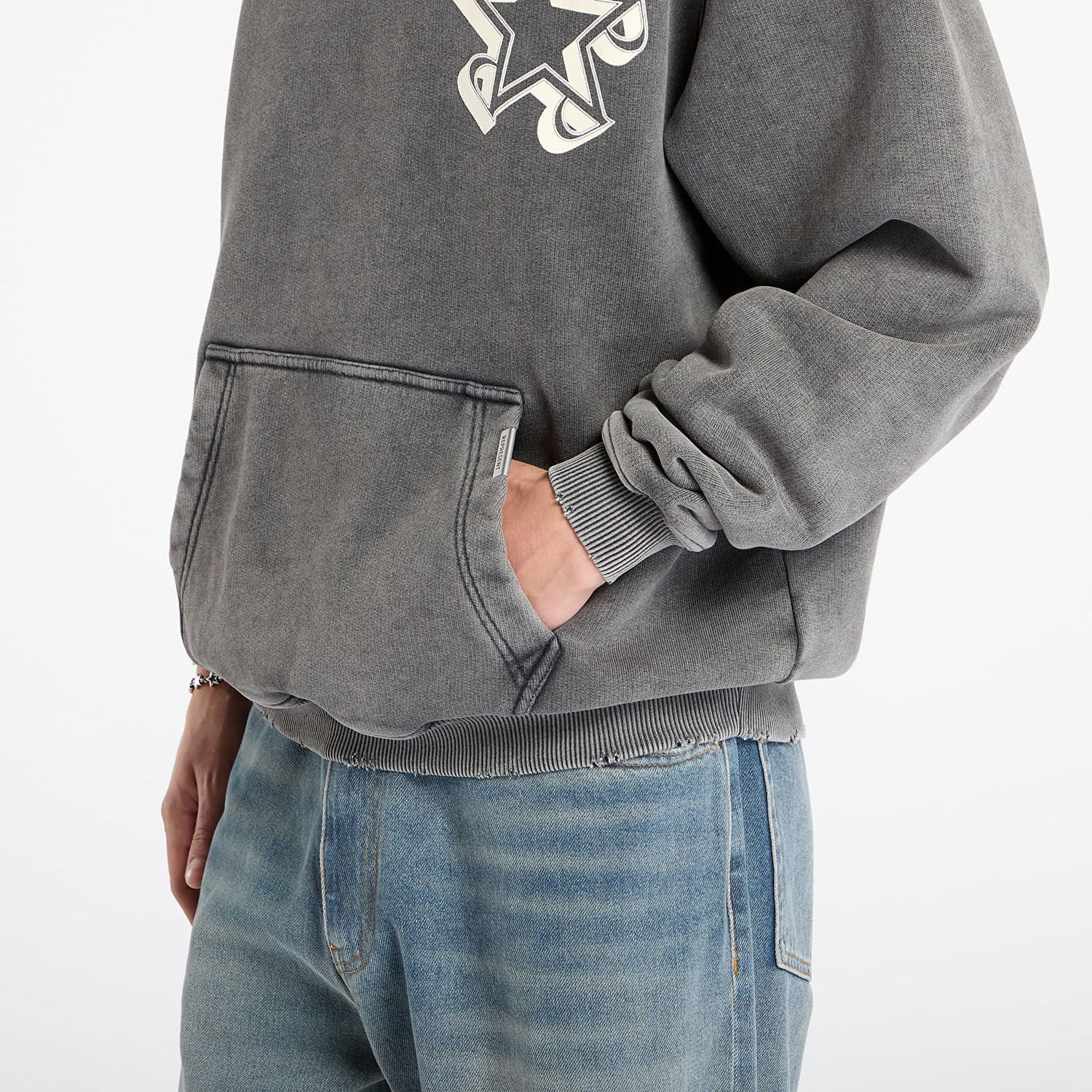 Sweatshirt Represent Clo Vintage Initial Star Hoodie L Grå | MLM100375-47, 1