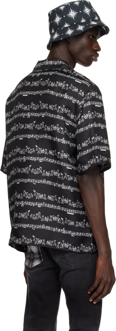 Skjorte AMIRI AMIRI Jazz Band Print Shirt Sort | AMSTCA1106, 2