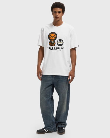 T-shirt adidas Originals BAPE Milo Graphic T-Shirt Hvid | JZ7392, 1