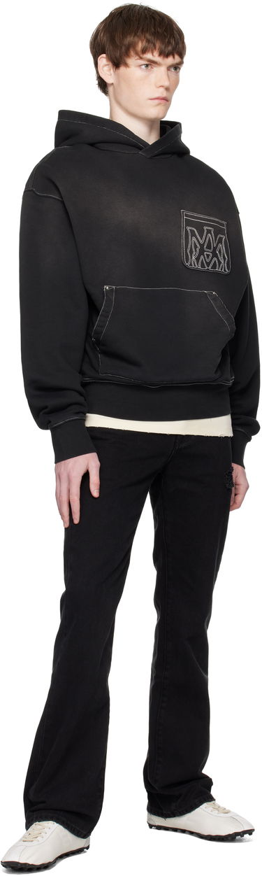 Sweatshirt AMIRI AMIRI MA Outline Oversized Hoodie Sort | AMJYHD1120, 3