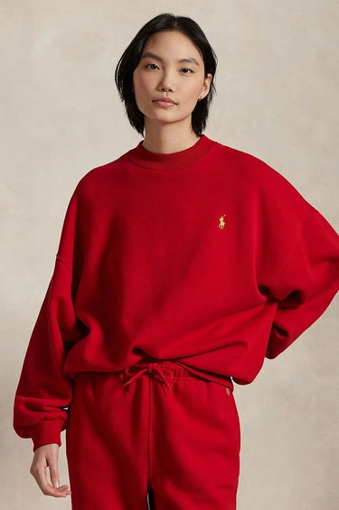 Sweatshirt Polo by Ralph Lauren Red Relaxed Fit Sweatshirt Rød | 211961273, 0